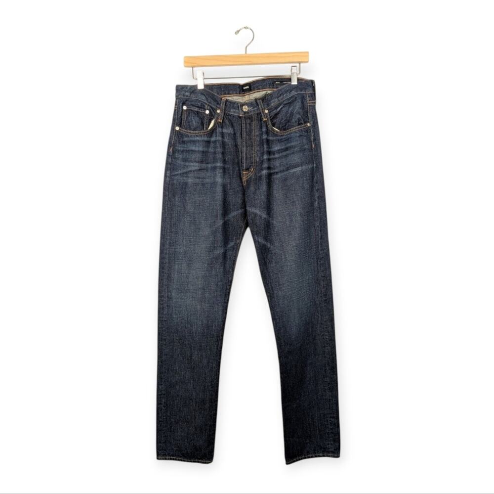Edwin Walker Jeans 32 Alamo Dark Wash Classic Straight Leg Men’s Denim NWT